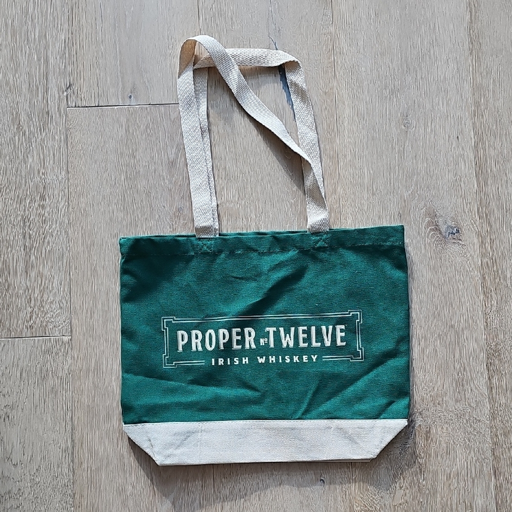 NWOT Proper No. Twelve Green Canvas Tote Bag